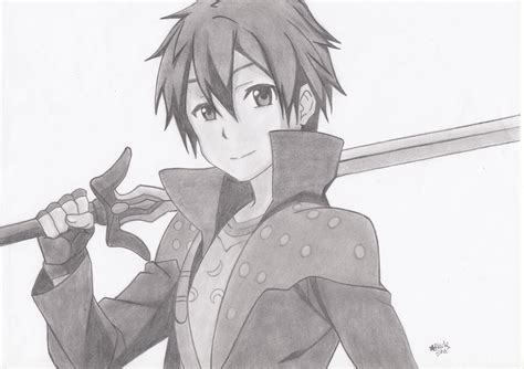 Kirigaya Kazuto/Kirito (Sword Art Online) by BlackStarLGArt on DeviantArt