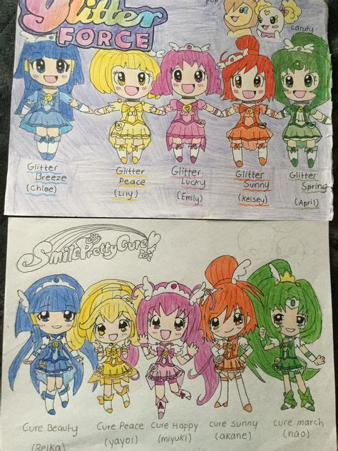 Glitter Force Characters