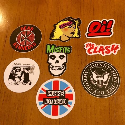 Punk Rock Band Stickers | Etsy