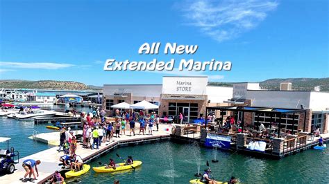 Navajo Lake Marina All New Extended Marina - YouTube