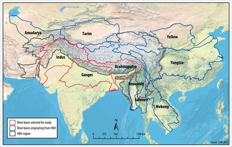 Ganges And Indus River Map