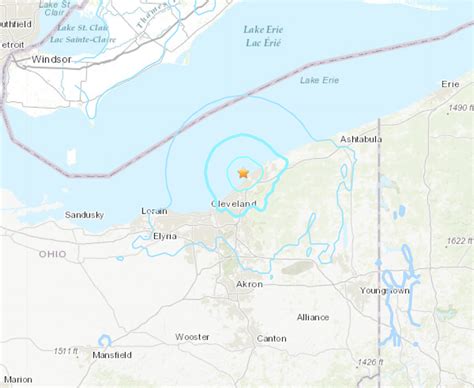 USGS Reports of a 4.0 Earthquake in Northern Ohio Today - Scioto Post