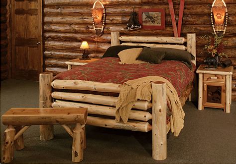 Cedar Log Bed Kits | Rustic Furniture Mall by Timber Creek