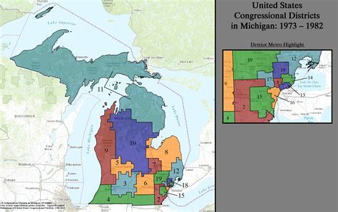 File:United States Congressional Districts in Michigan, 1973 – 1982.tif ...