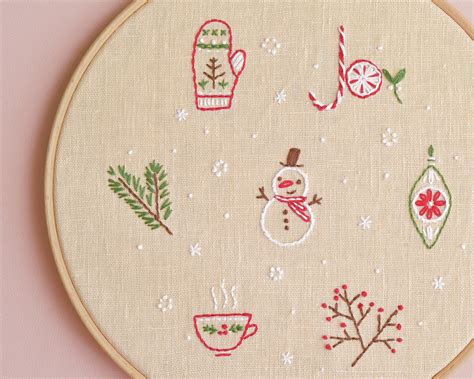 Christmas hand embroidery patterns PDF Digital Download | Etsy