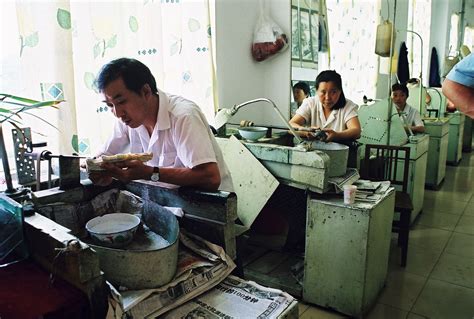 Jade Factory Worker in China | One of our factory tours was … | Flickr
