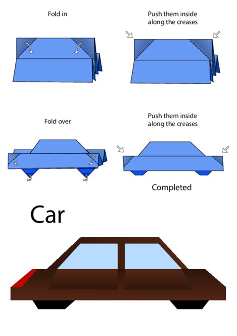 How To Make An Origami Car? - KidsPressMagazine.com | Origami car, Origami easy, Origami