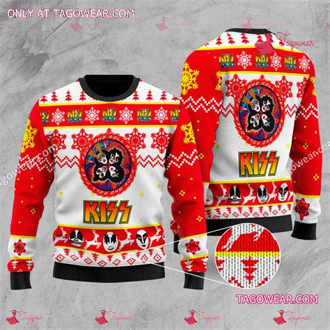 Kiss Band Logo Ugly Christmas Sweater - Tagowear