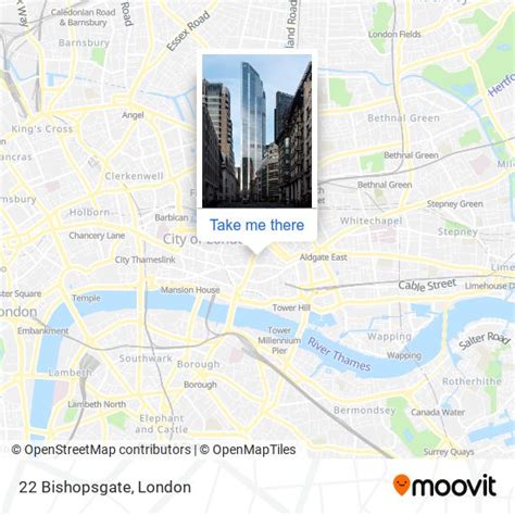 How to get to 22 Bishopsgate in City Of London by bus, train or Tube?