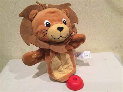 VINTAGE PLUSH BABY EINSTEIN/KIDS II EXERSAUCER REPLACEMENT LION PUPPET ...