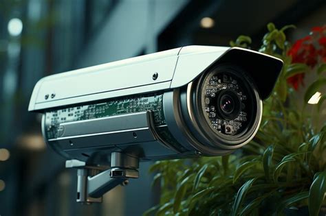 Premium AI Image | security camera on a wall