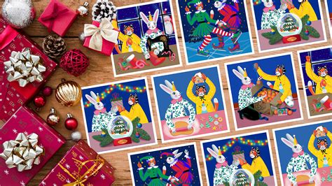 Christmas cards 2023 on Behance