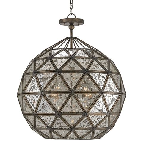 Antiqued Glass Orb Pendant | Orb chandelier, Bronze chandelier, Pendant ...