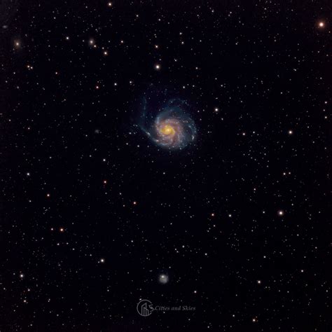 Small telescope astrophotography: the Pinwheel Galaxy - Cities and Skies