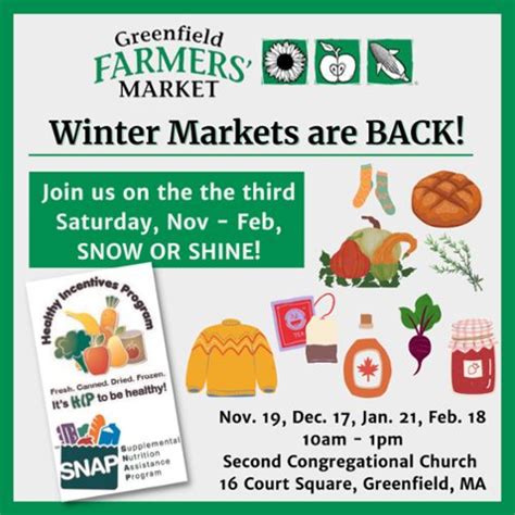 Winter Greenfield Farmers' Market - Visit Greenfield, MA