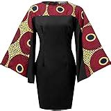 Amazon.com: SHENBOLEN Women African Print Dress Ankara Fashion Dresses : Clothing, Shoes & Jewelry