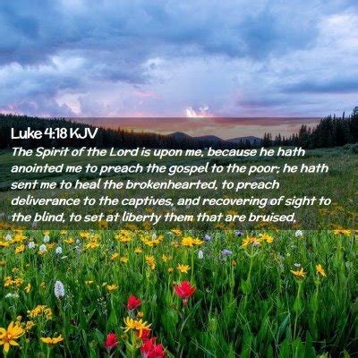 Luke 4:18 KJV Bible Verse Images