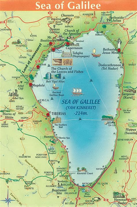 Sea of Galilee-MAP - Magdalene Publishing