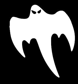 ANGDEST Halloween Koenigsegg Ghost (White) (Set of 2) Waterproof Vinyl Decal Stickers for Laptop ...