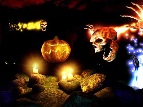 Holidays 3D Screensavers - Halloween - Cool spooky Halloween 3D screensaver.