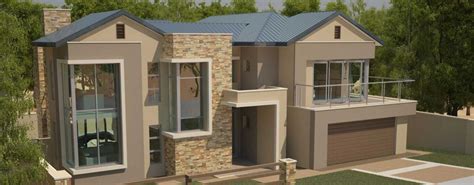 Ideas Cream Stone Wall Of Modern Brick Home Plan Has Small Windows And Door With… | House plans ...