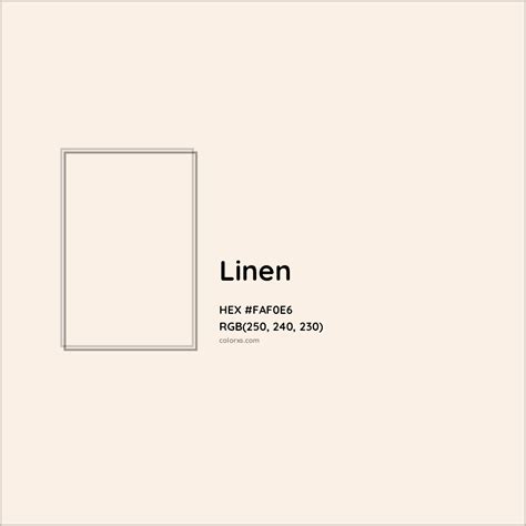 About Linen - Color codes, similar colors and paints - colorxs.com