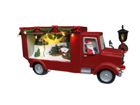 #95 Red Truck Christmas Christmas Villages, Village Buildings