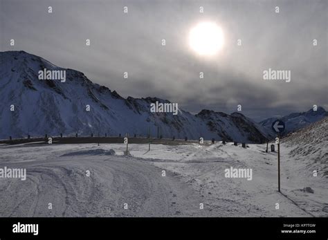 grossglockner high alpine road in winter Stock Photo - Alamy