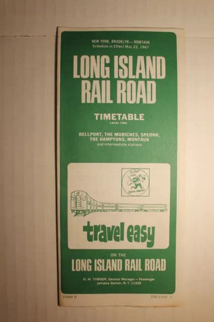 LONG ISLAND RAIL Road Passenger Timetable Train Schedule May 1967 $9.95 - PicClick
