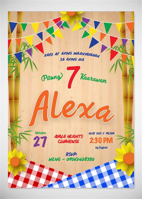 Filipino Fiesta Themed Invitation | Traditional on Behance | Fiesta ...