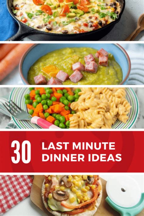 30+ Quick and Easy Last Minute Dinner Ideas - Super Healthy Kids