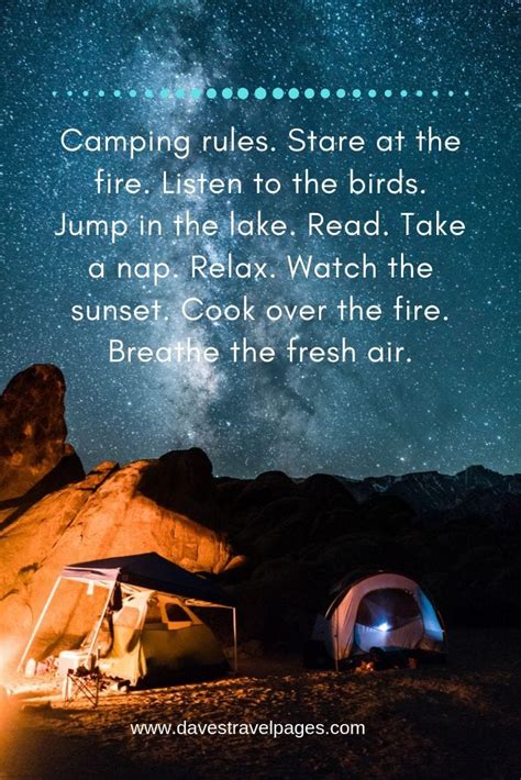 50 Inspiring Camping Quotes - Best Quotes About Camping