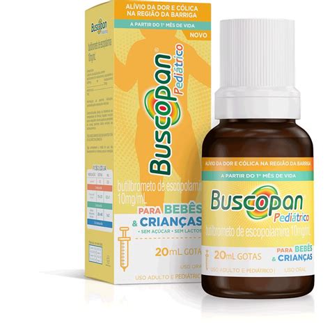 Buscopan Pediátrico 10mg/mL Solução Oral (Gotas) - Seringa com 20mL | Mevo Farma - Mevo Farma