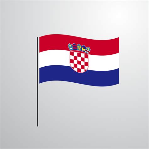 Croatia waving Flag 14191631 Vector Art at Vecteezy