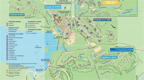 Tremblant | Carte des pistes et sentiers de randonnées | Direction ...