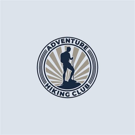 Premium Vector | Adventure hiking club logo design inspiration