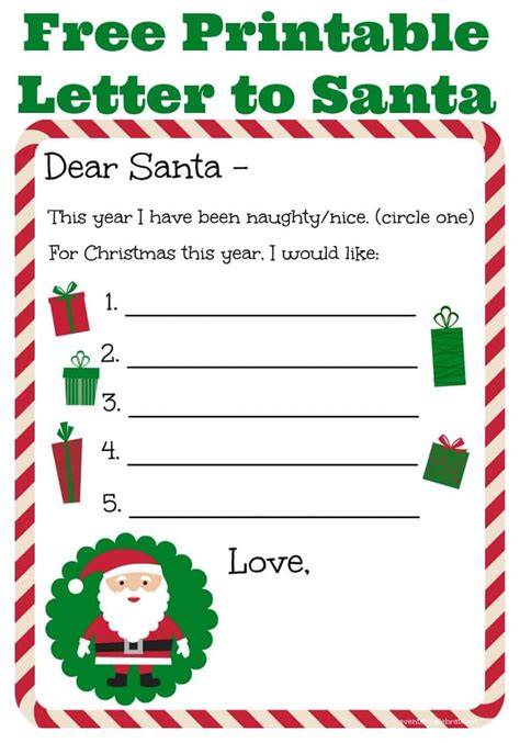 free printable letter to santa Archives - events to CELEBRATE!