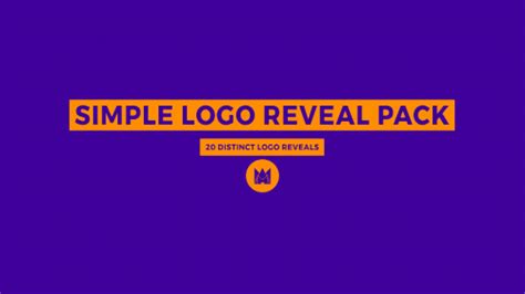 Simple Logo Reveal Template Pack - 20 Minimal Logo Animations