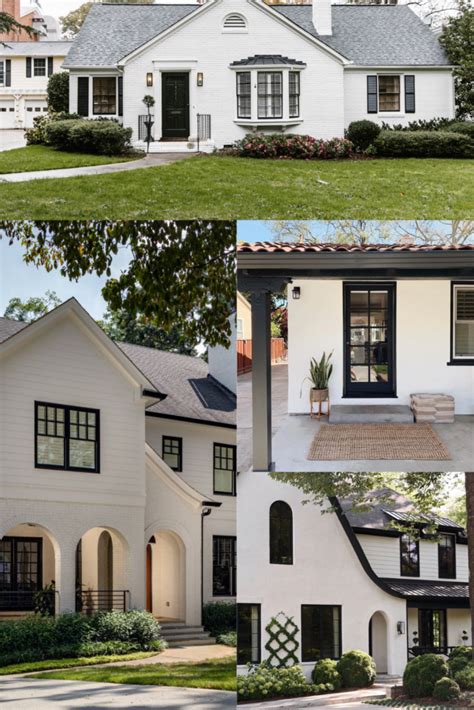 White House Black Trim - A Classic and Timeless Home Exterior Design