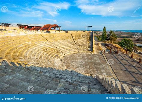 Kourion Archaeological Site, Ruins of Ancient Town Stock Photo - Image of kourion, stadium ...