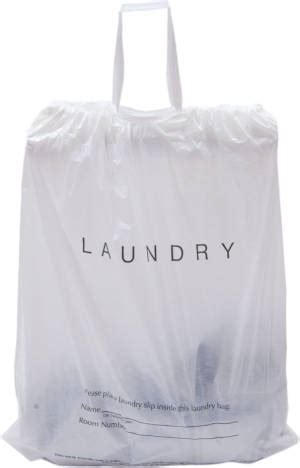 Drawstring Hotel Laundry Bags - Biodegradable