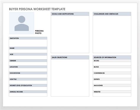 Free Customer Persona & Profile Templates | Smartsheet