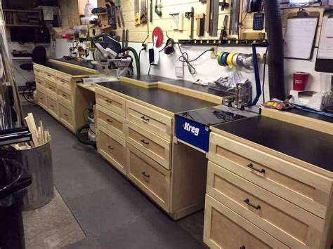 Custom Garage Work Benches Workbench Drawers Cabinets