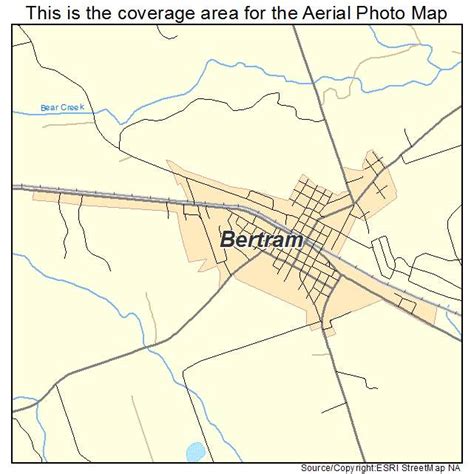 Aerial Photography Map of Bertram, TX Texas