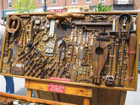 IMG_3806 | Antique tool collector and his display. Bizarrely… | Flickr