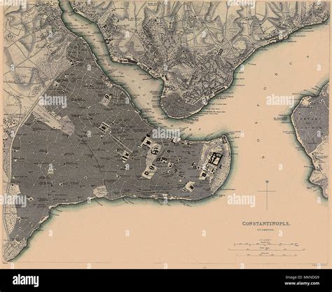 Constantinople map byzantine hi-res stock photography and images - Alamy