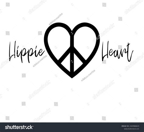 Hippie Peace Symbols Love Logo Decal Stock Vector (Royalty Free ...