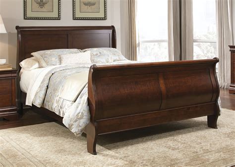 Liberty Furniture Carriage Court Queen Sleigh Bed in Mahogany 709-BRQ