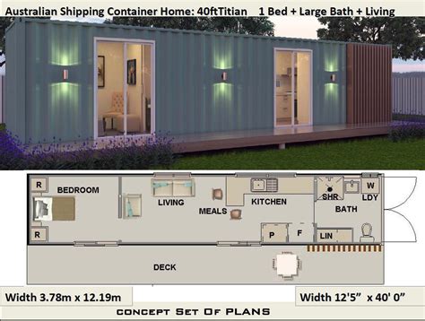 40 Foot Shipping Container Home Blueprints Best Selling - Etsy Canada