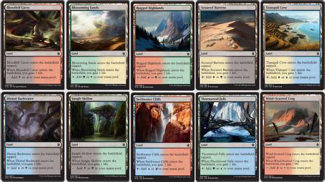 40 Card Dual Land - Khans of Tarkir - M20 gain life lands 4x Magic MTG ...